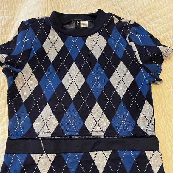 H&M Short dress in a soft jacquard knit size M - Picture 5 of 6